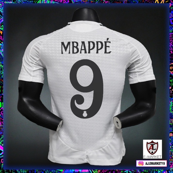 NWT Kylian Mbappe Real Madrid Home Jersey Season 24/25 (Player Version) - Picture 1 of 4